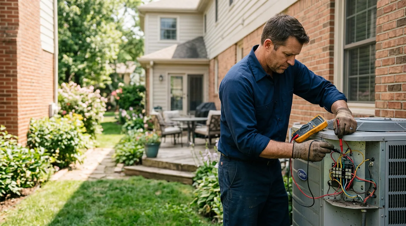 HVAC technician working near Balsam Grove, NC
